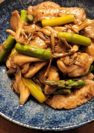 豚肉と舞茸の黒酢炒め-レシピのメイン写真
