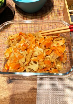 蓮根と人参のきんぴら-レシピのメイン写真