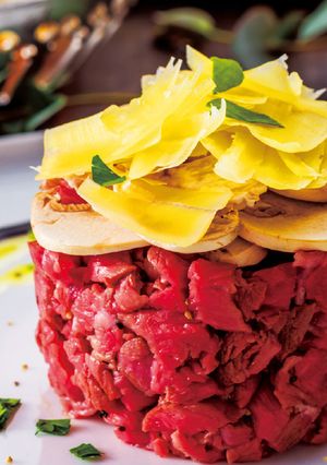 低温調理器で牛肉のタルタル仕立て-レシピのメイン写真
