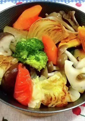 ☆蒸し焼き野菜の*温サラダ*-レシピのメイン写真