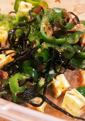 ピーマン苦手を克服！チーズ塩昆布あえ-レシピのメイン写真