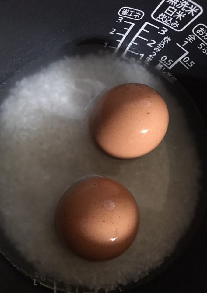 炊飯と一緒に茹で卵(^^♪-レシピのメイン写真