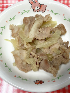 [保育園幼児食]豚肉のしょうが焼き-レシピのメイン写真