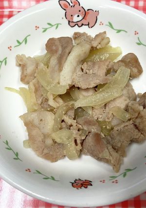 [保育園幼児食]豚肉のしょうが焼き-レシピのメイン写真
