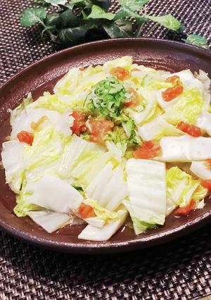 レンジで簡単☆梅風味白菜-レシピのメイン写真