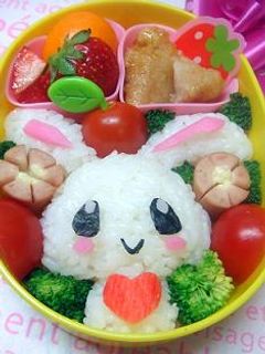 キャラ弁☆ウサギちゃん弁当♪-レシピのメイン写真