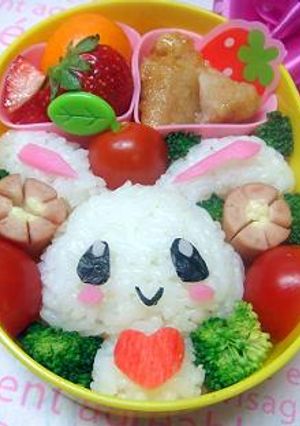 キャラ弁☆ウサギちゃん弁当♪-レシピのメイン写真