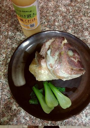 鯛の頭の漬け込み煮-レシピのメイン写真
