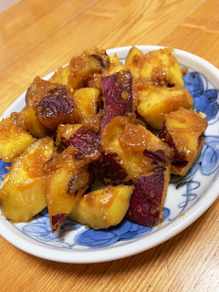 ほっこり甘うま☆さつまいもの甘辛味噌煮-レシピのメイン写真