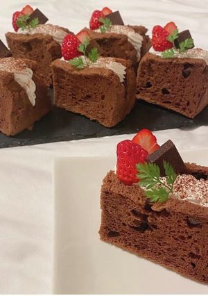 チョコレートシフォンケーキ-レシピのメイン写真