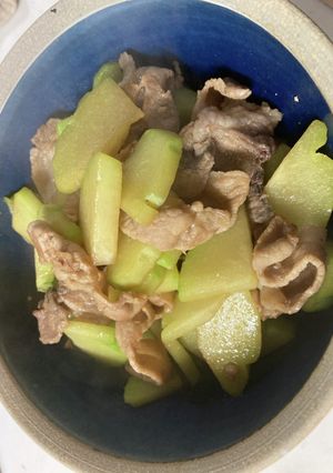 ハヤトウリと豚こまの炒め物-レシピのメイン写真