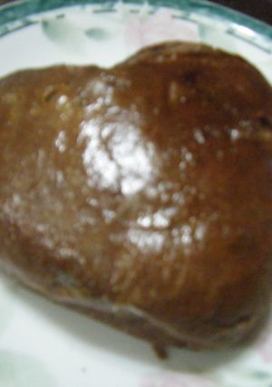 ハートチョコカスタードパン-レシピのメイン写真
