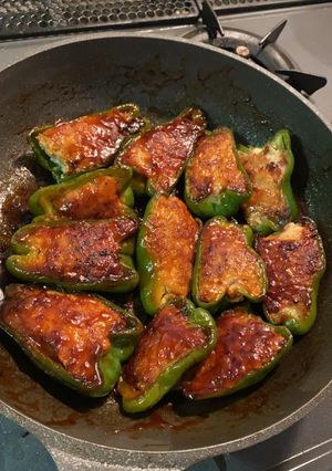 お豆腐使ったヘルシーなピーマンの肉詰め-レシピのメイン写真