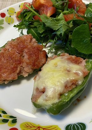 超簡単★ピーマンのスパム詰め焼き-レシピのメイン写真