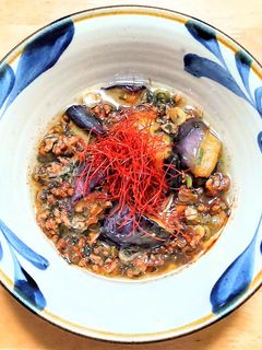 豚ひき肉と冷凍の揚げナスで味噌炒め-レシピのメイン写真