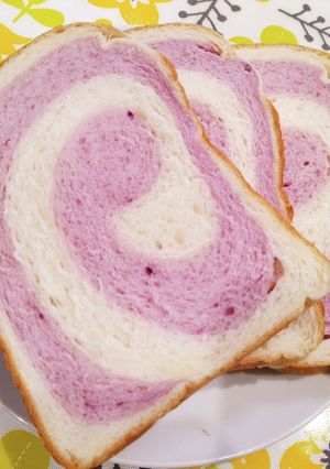 HBで紫芋のうずまきパン-レシピのメイン写真