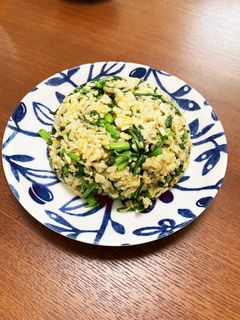 菊菜(春菊)とじゃこの炒飯-レシピのメイン写真