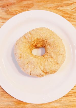 材料3つレンジで簡単オートミールベーグル-レシピのメイン写真