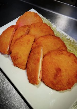 チーズinハムカツx❨(@≧↺≦@)❩w-レシピのメイン写真