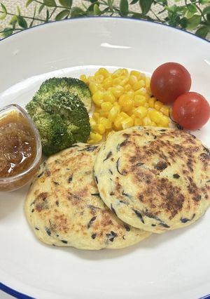ふわふわ!豆腐と山芋の落とし焼き-レシピのメイン写真