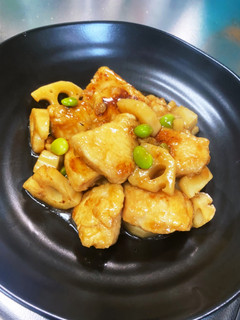 鶏胸肉と蓮根の甘酢炒め-レシピのメイン写真