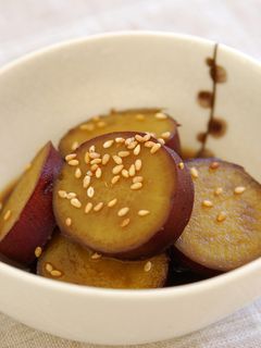 まろやか♪さつまいものはちみつ黒糖煮-レシピのメイン写真