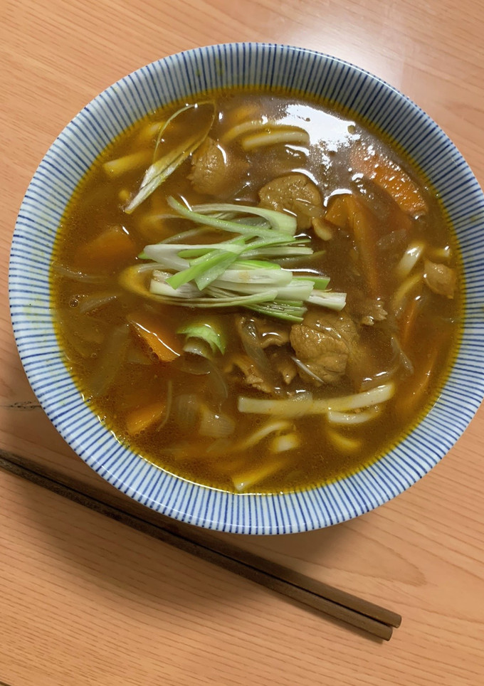 昨日の残りのカレーうどん-レシピのメイン写真