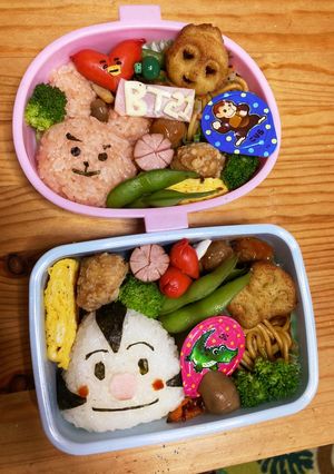 BT21&おむすびまん弁当-レシピのメイン写真