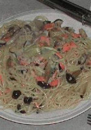 きのことサーモンのクリームパスタ-レシピのメイン写真