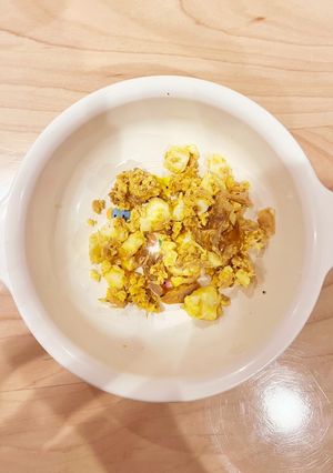 ツナと卵のおかか和え(離乳食)-レシピのメイン写真