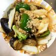 簡単本格きな粉焼肉味豚こま大根青椒肉絲風