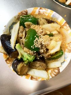 簡単本格きな粉焼肉味豚こま大根青椒肉絲風-レシピのメイン写真