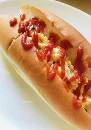 コッペパンサンド●バジル風味の玉子サンド-レシピのメイン写真