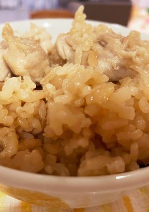 カンタン鳥ときのこの炊き込みご飯-レシピのメイン写真