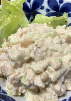 つぶ貝とセロリとシーチキンのサラダ-レシピのメイン写真