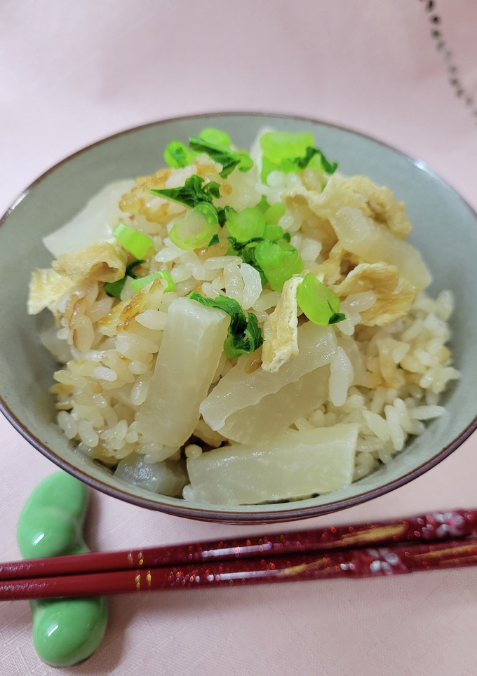 大根とあげの炊き込みご飯♬-レシピのメイン写真