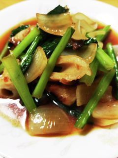 餃子の肉汁入り焼き竹輪と野菜の炒め煮-レシピのメイン写真