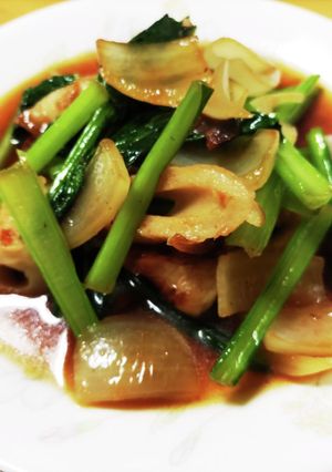 餃子の肉汁入り焼き竹輪と野菜の炒め煮-レシピのメイン写真