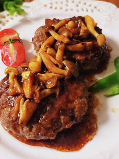 きのこたっぷりハンバーグ♪-レシピのメイン写真