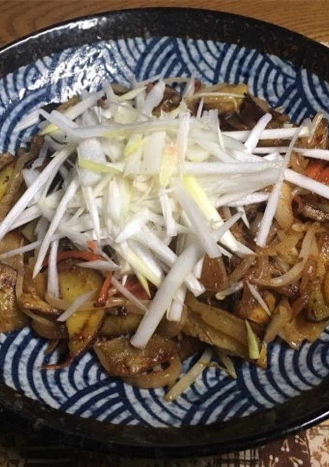 中華風サツマイモの野菜炒め-レシピのメイン写真