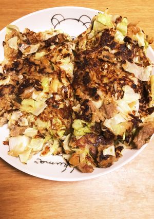 フリーズドライクッキー入りお好み焼き-レシピのメイン写真
