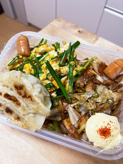 ふわふわニラ玉☆大盛り焼きそばお弁当-レシピのメイン写真