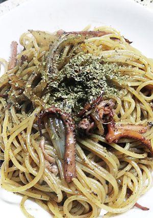 やりいかの煮汁減塩パスタ・塩分1.73g-レシピのメイン写真