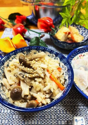 無水鍋20cmで美味しい炊き込みご飯-レシピのメイン写真