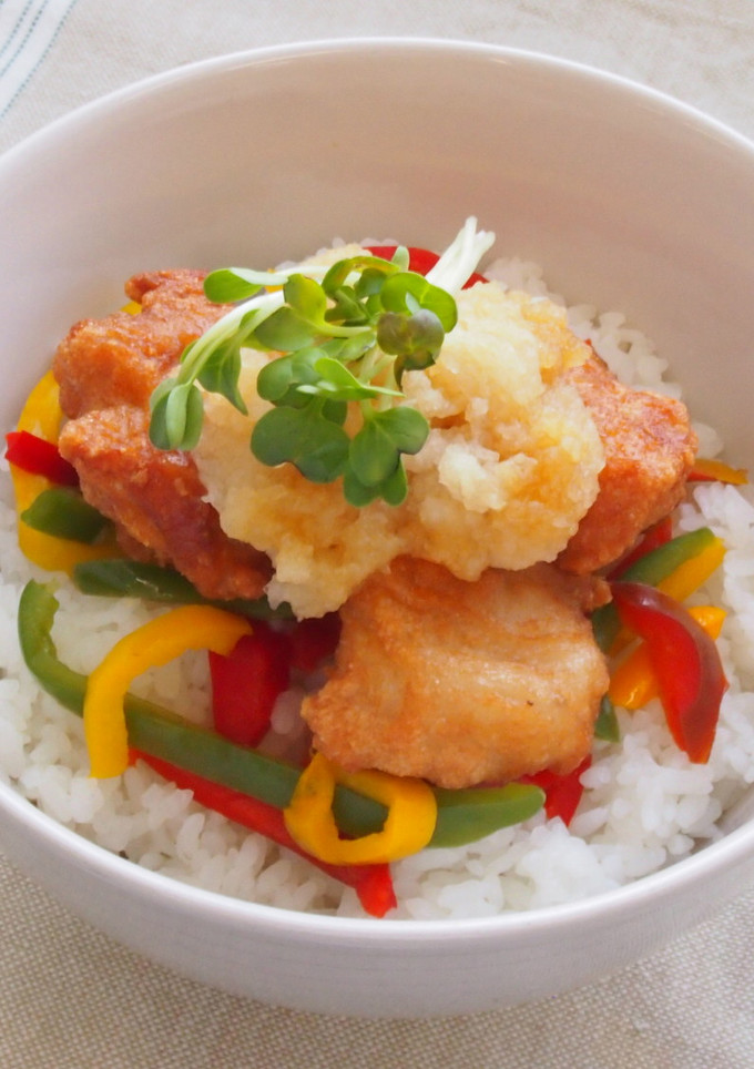 唐揚げおろしぽんず丼-レシピのメイン写真