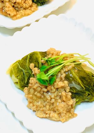 ロール白菜の中身は大根！ひき肉のあんかけ-レシピのメイン写真