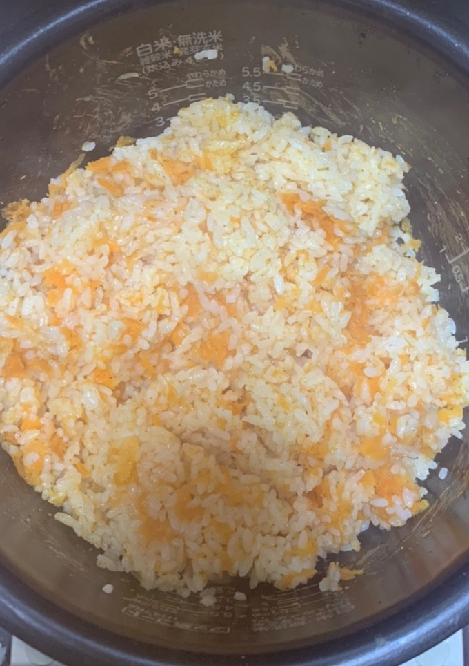 簡単。にんじんの炊き込みご飯-レシピのメイン写真