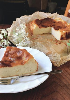 バスク風チーズケーキ-レシピのメイン写真
