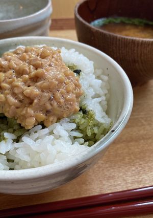 小松菜TKGの納豆のせ-レシピのメイン写真
