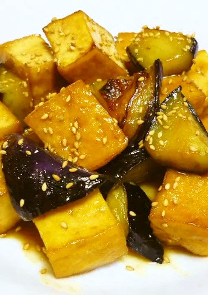 簡単☆なすと厚揚げの味噌炒め-レシピのメイン写真